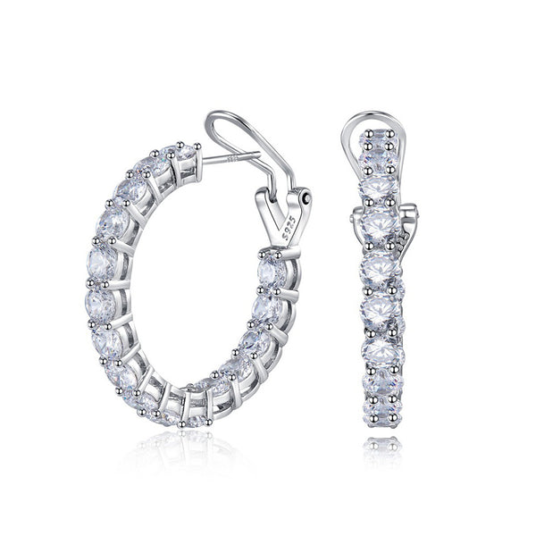 CLASSIC STERLING SILVER  HOOPS