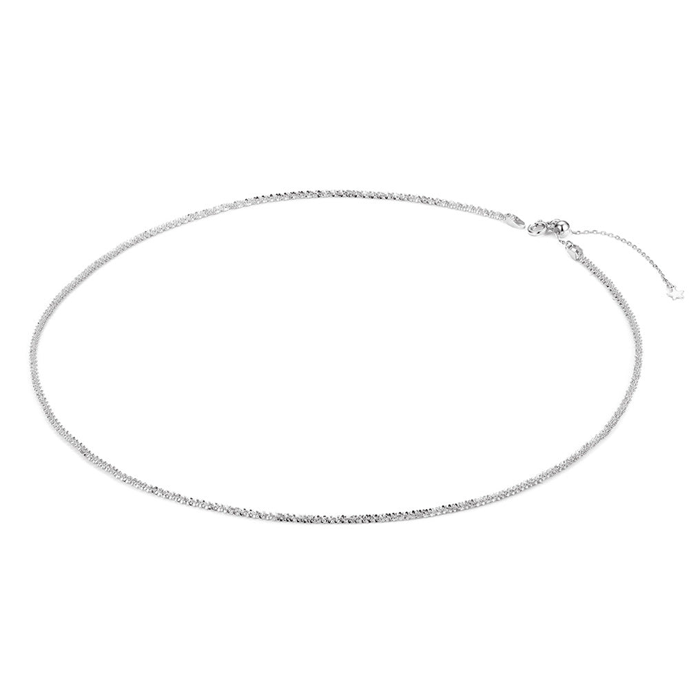 SHIMMER STERLING SILVER CHAIN NECKLACE – shopkyrajewels