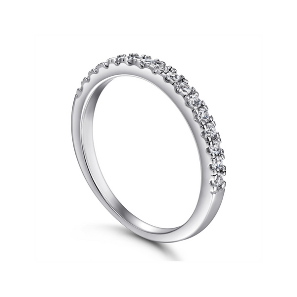'HALF ETERNITY' RING -SILVER