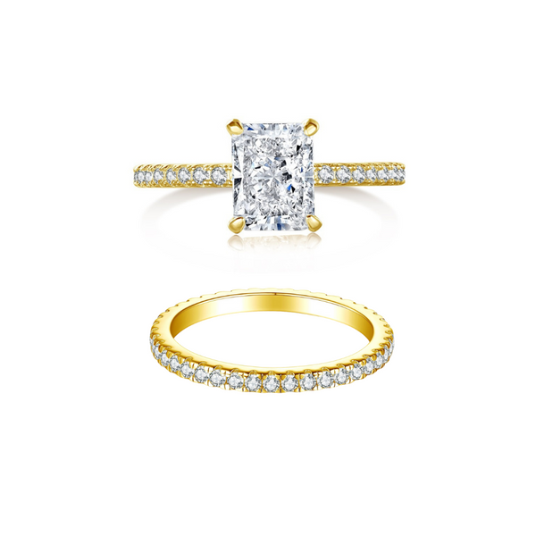 'TINY DIAMANTÉ' RING SET - GOLD
