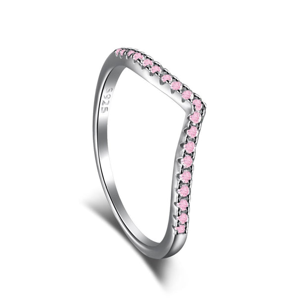 'THE WISH' STERLING SILVER RING | PINK