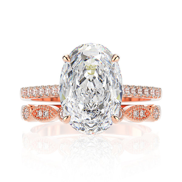 'HAILEY' ENGAGEMENT RING SET OF 2 PIECES