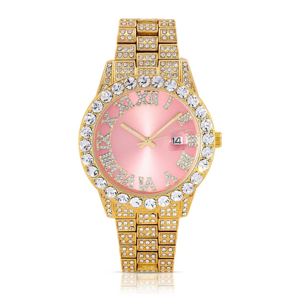 ICY GIRL WATCH | PINK/GOLD
