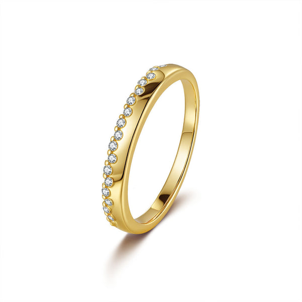 'GOLDEN MAGNOLIA' MOISSANITE RING