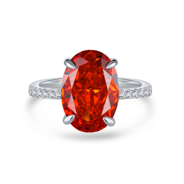 'RUBY SUNSET' STERLING SILVER RING