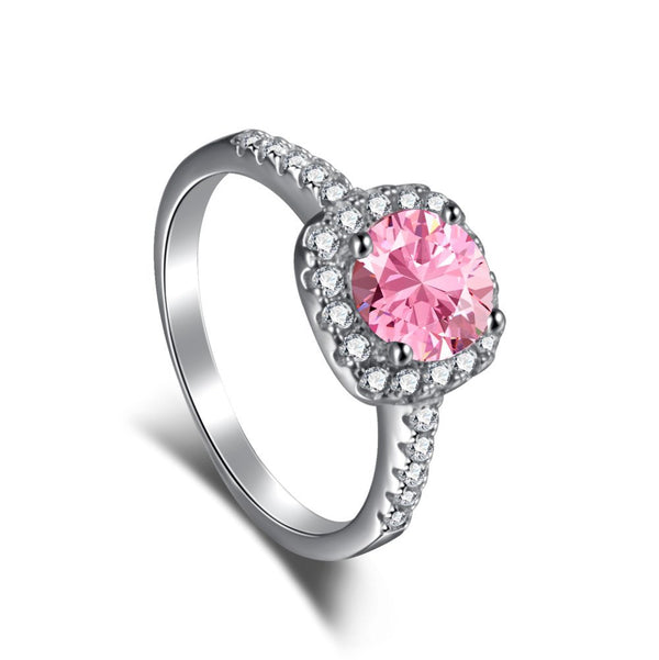 PINK ODESSA STERLING SILVER RING