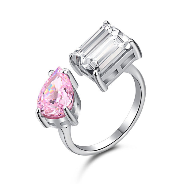 'KYLIE DUPE' STERLING SILVER RING | PINK