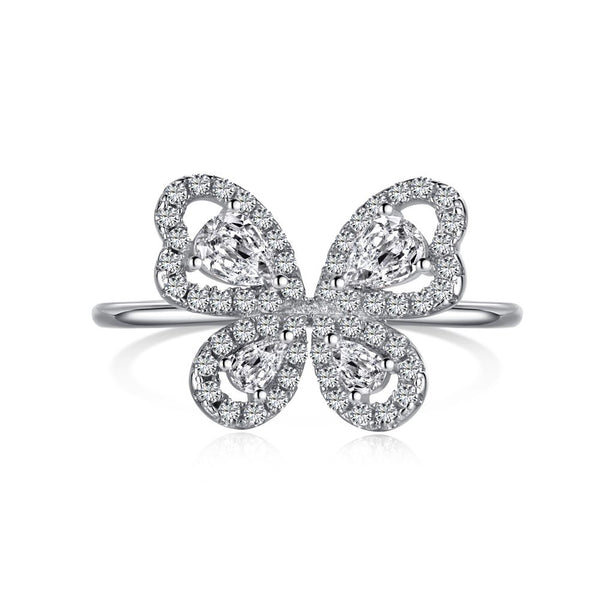 'FLUTTERBY' STERLING SILVER RING