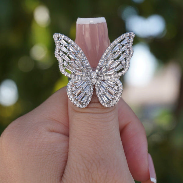 'FLY WITH ME' STERLING SILVER RING