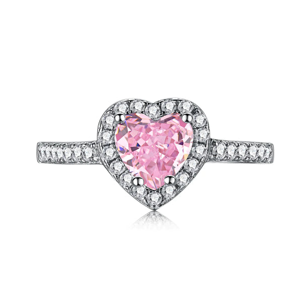 PINK 'BE MINE'STERING SILVER RING
